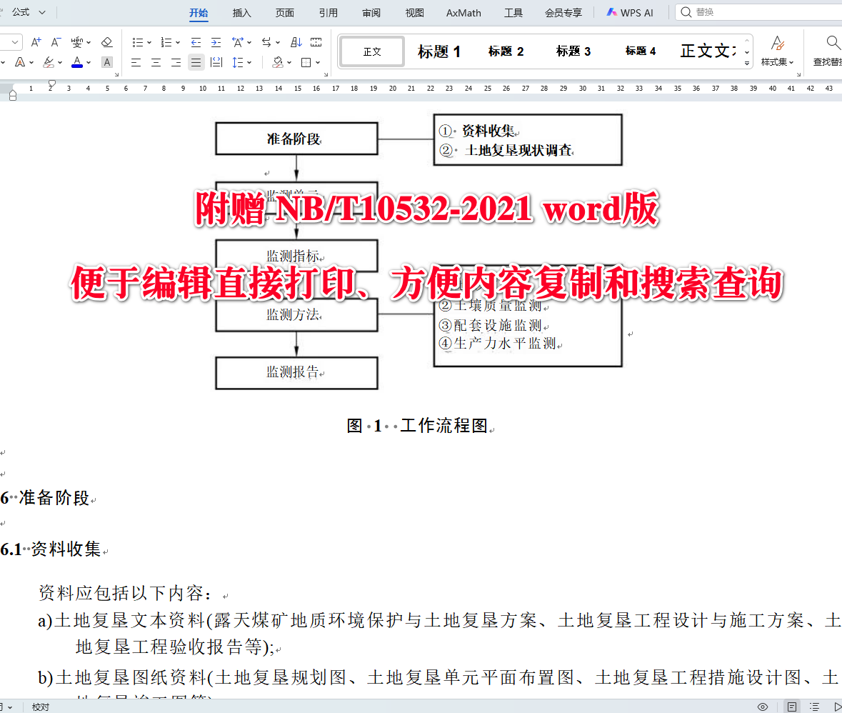 《露天煤矿土地复垦质量监测技术规程》（NB/T10532-2021）【全文附高清无水印PDF+可编辑Word版下载】3