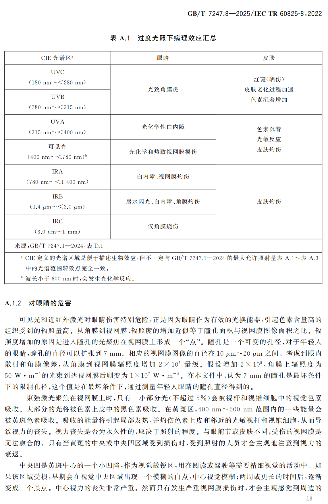 《激光产品的安全第8部分：作用于人的激光安全使用指南》（GB/T7247.8-2025）【高清无水印PDF版下载】2