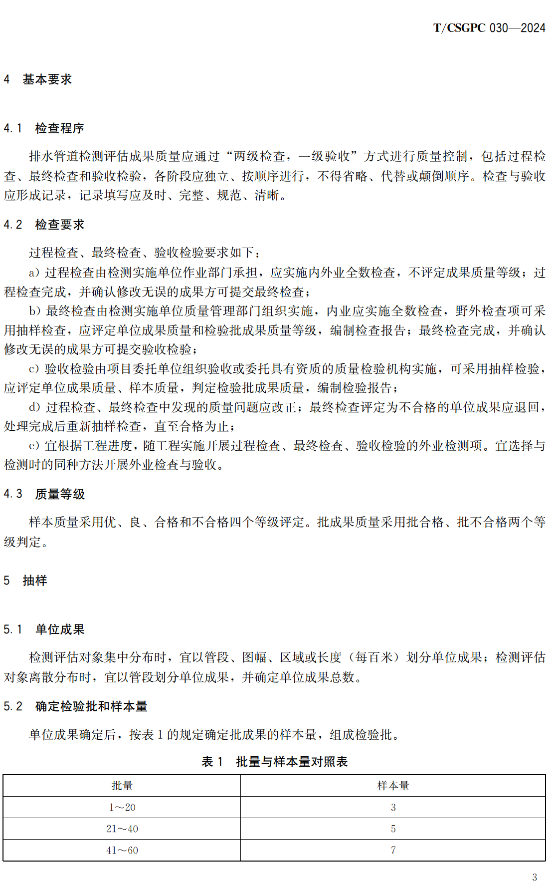 《排水管道检测评估成果质量检查与验收》（T/CSGPC030-2024）【高清无水印PDF版下载】2