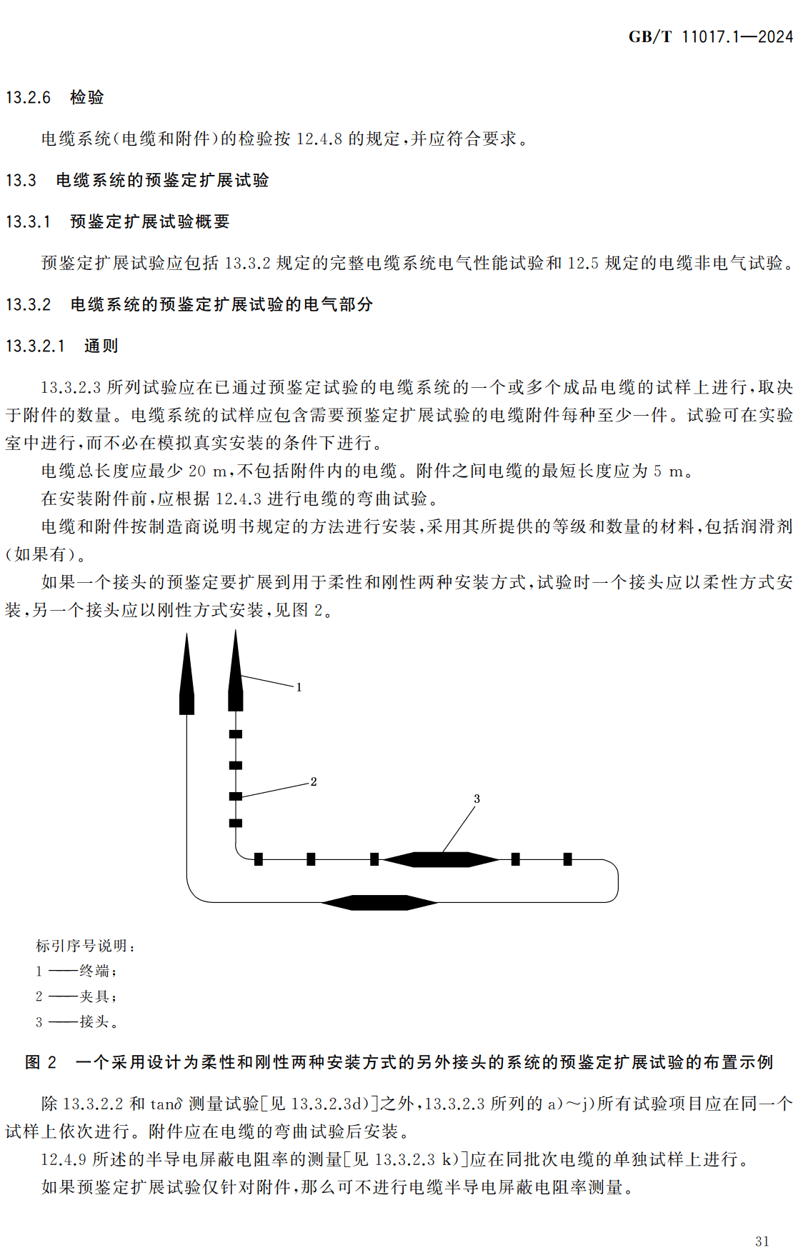 《额定电压66kV（Um=72.5kV）和110kV（Um=126kV）交联聚乙烯绝缘电力电缆及其附件第1部分：试验方法和要求》（GB/T11017.1-2024）【高清无水印PDF版下载】2