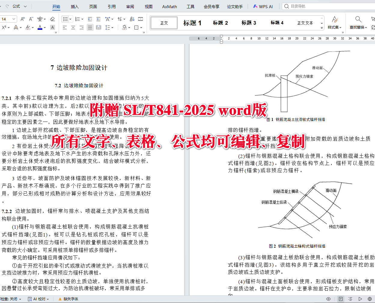 《土石坝除险加固设计规范》（SL/T841-2025）【全文附高清无水印PDF+可编辑Word版下载】4