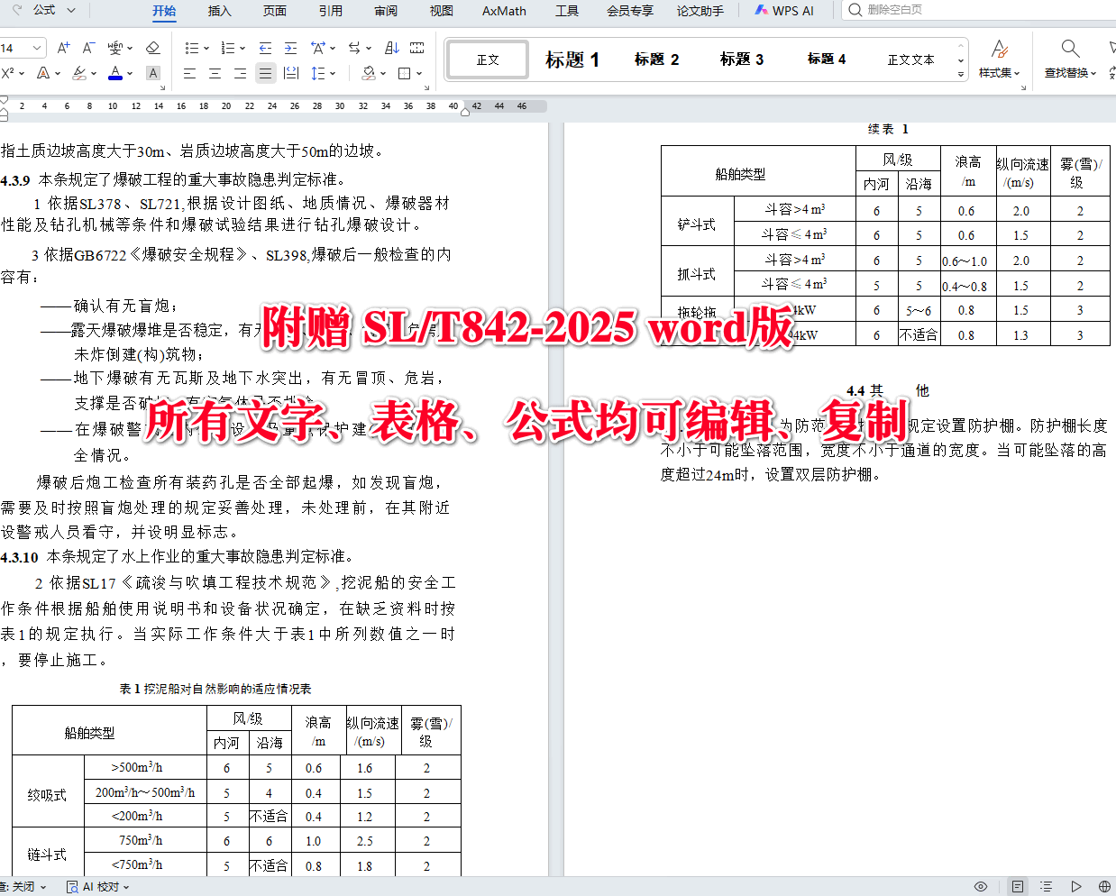《水利水电工程生产安全重大事故隐患判定导则》（SL/T842-2025）【全文附高清无水印PDF+可编辑Word版下载】4