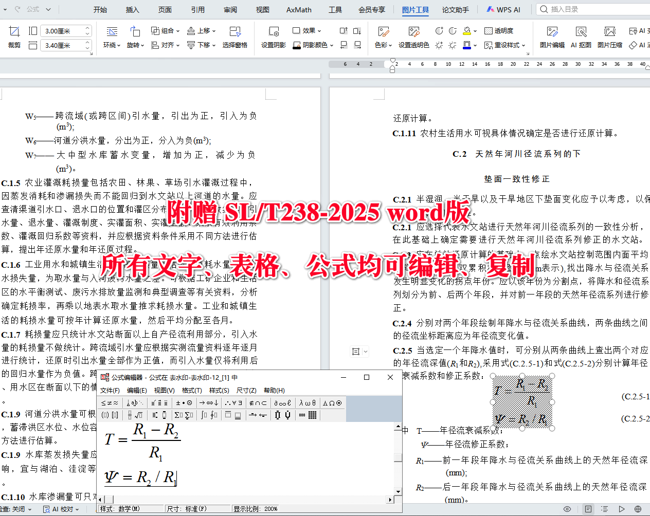 《水资源评价导则》（SL/T238-2025）【全文附高清无水印PDF+可编辑Word版下载】5