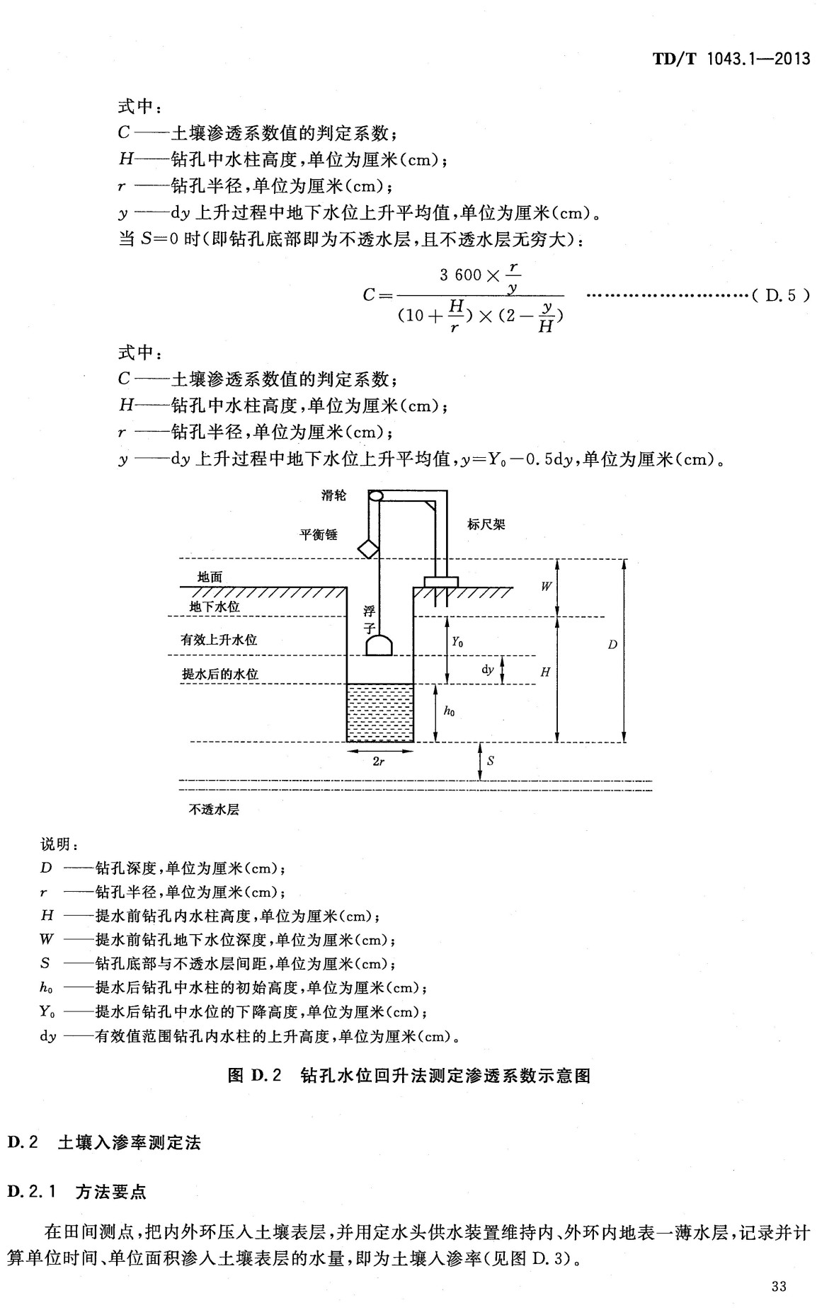 《暗管改良盐碱地技术规程第1部分：土壤调查》（TD/T1043.1-2013）【全文附高清无水印PDF+可编辑Word版下载】3