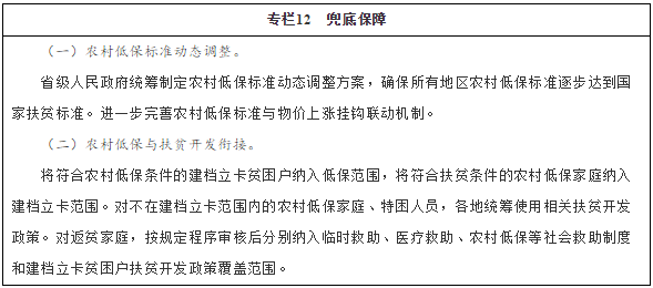 专栏12 兜底保障